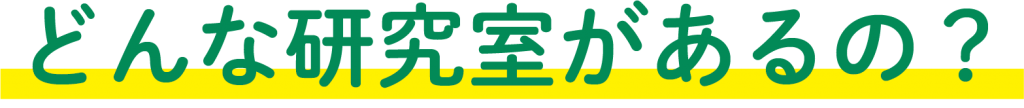 どんな研究室があるの？